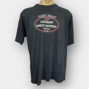Harley-Davidson‎ Graphic T-Shirt Legendary Pristina Men's 2XL Black Tee